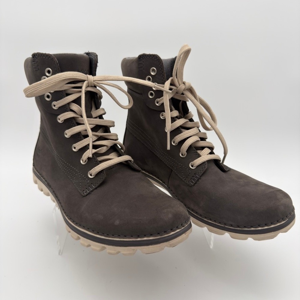 Timberland Earthkeepers 6 Inch Boots Gray Nubuck Leather Womens Size 8.5 8663A